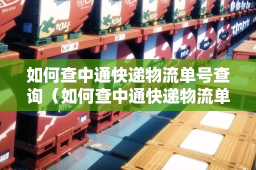 如何查中通快遞物流單號查詢（如何查中通快遞物流單號查詢物流信息）