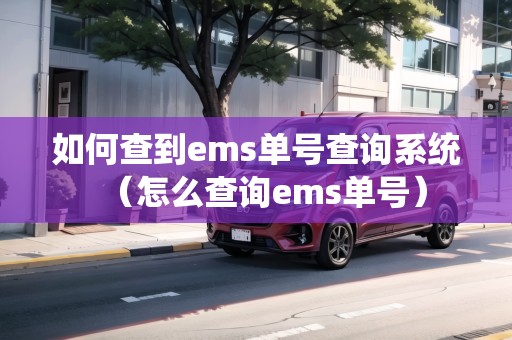 如何查到ems單號(hào)查詢系統(tǒng)（怎么查詢ems單號(hào)）