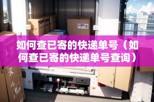 如何查已寄的快遞單號(hào)（如何查已寄的快遞單號(hào)查詢）
