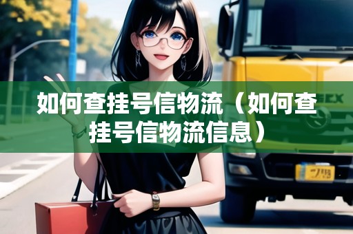 如何查掛號信物流（如何查掛號信物流信息）