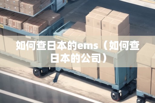 如何查日本的ems（如何查日本的公司）