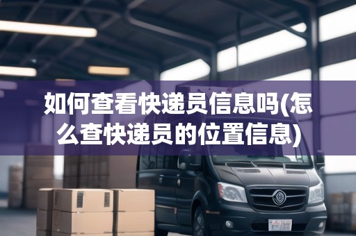 如何查看快遞員信息嗎(怎么查快遞員的位置信息)