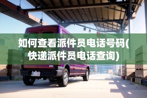 如何查看派件員電話號(hào)碼(快遞派件員電話查詢)