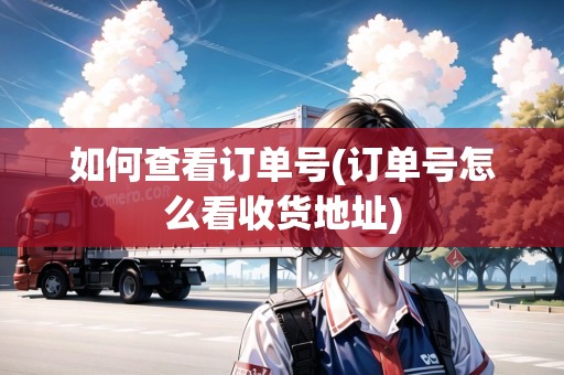 如何查看訂單號(hào)(訂單號(hào)怎么看收貨地址)