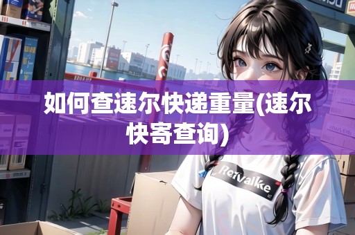 如何查速爾快遞重量(速爾快寄查詢)