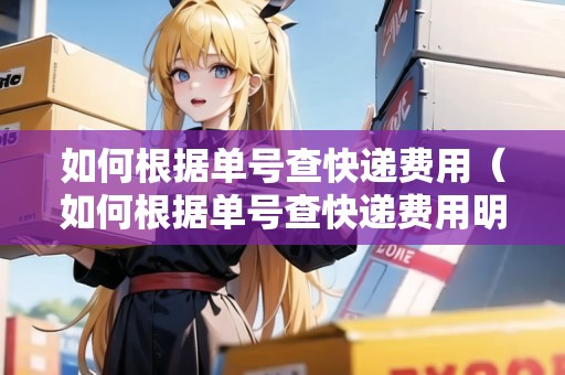 如何根據(jù)單號(hào)查快遞費(fèi)用（如何根據(jù)單號(hào)查快遞費(fèi)用明細(xì)）