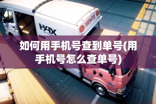 如何用手機號查到單號(用手機號怎么查單號) 如何用手機號查到單號(用手機號怎么查單號)