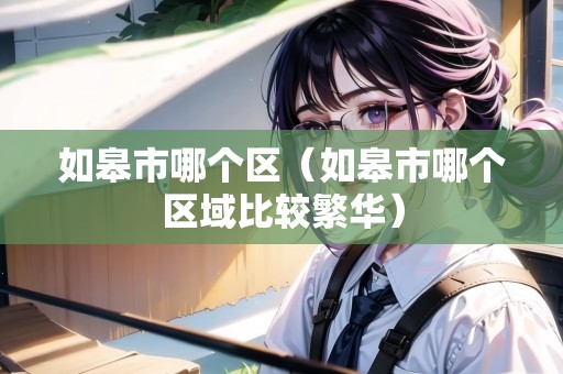 如皋市哪個區(qū)（如皋市哪個區(qū)域比較繁華）