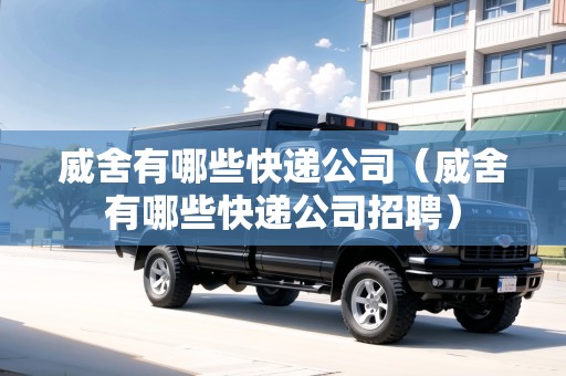 威舍有哪些快遞公司（威舍有哪些快遞公司招聘）