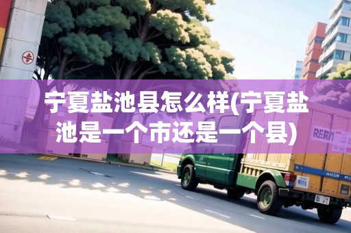 寧夏鹽池縣怎么樣(寧夏鹽池是一個(gè)市還是一個(gè)縣) 寧夏鹽池縣怎么樣(寧夏鹽池是一個(gè)市還是一個(gè)縣)