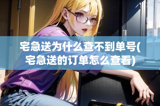 宅急送為什么查不到單號(hào)(宅急送的訂單怎么查看)