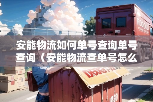 安能物流如何單號查詢單號查詢（安能物流查單號怎么查詢）