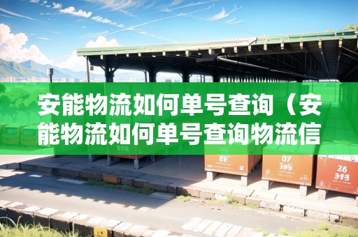 安能物流如何單號(hào)查詢（安能物流如何單號(hào)查詢物流信息）