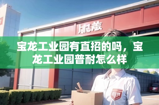 寶龍工業(yè)園有直招的嗎，寶龍工業(yè)園普耐怎么樣
