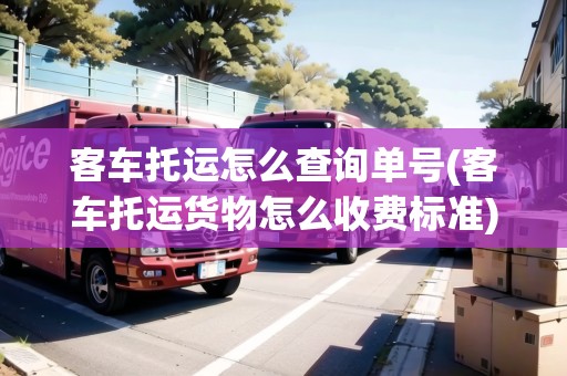 客車托運(yùn)怎么查詢單號(客車托運(yùn)貨物怎么收費(fèi)標(biāo)準(zhǔn))