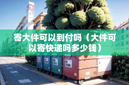 寄大件可以到付嗎（大件可以寄快遞嗎多少錢）