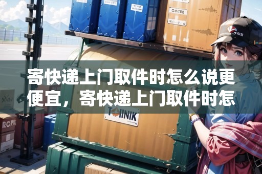 寄快遞上門取件時怎么說更便宜，寄快遞上門取件時怎么說
