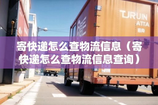 寄快遞怎么查物流信息（寄快遞怎么查物流信息查詢(xún)）