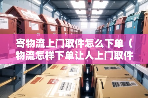 寄物流上門取件怎么下單（物流怎樣下單讓人上門取件）