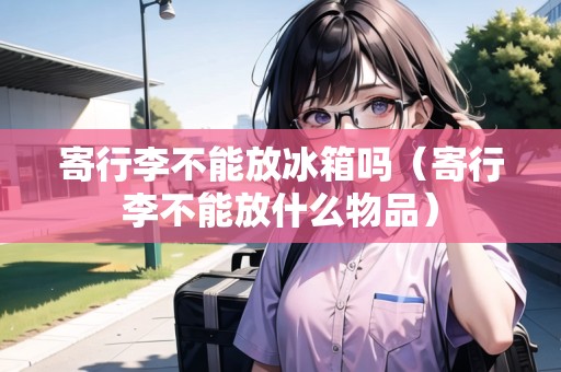寄行李不能放冰箱嗎（寄行李不能放什么物品）