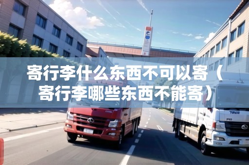 寄行李什么東西不可以寄(寄行李哪些東西不能寄) 寄行李什么東西不可以寄(寄行李哪些東西不能寄)