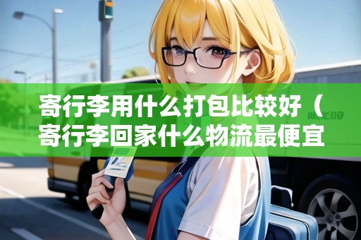 寄行李用什么打包比較好（寄行李回家什么物流最便宜除了郵政）