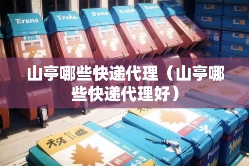 山亭哪些快遞代理（山亭哪些快遞代理好）