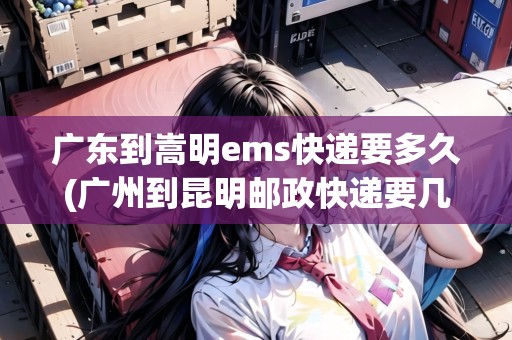 廣東到嵩明ems快遞要多久(廣州到昆明郵政快遞要幾天)