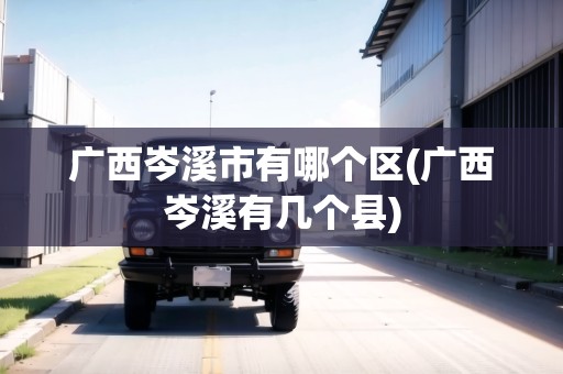 廣西岑溪市有哪個(gè)區(qū)(廣西岑溪有幾個(gè)縣)