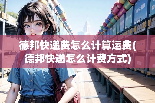 德邦快遞費怎么計算運費(德邦快遞怎么計費方式)