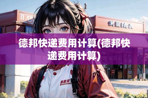 德邦快遞費用計算(德邦快遞費用計算) 德邦快遞費用計算(德邦快遞費用計算)