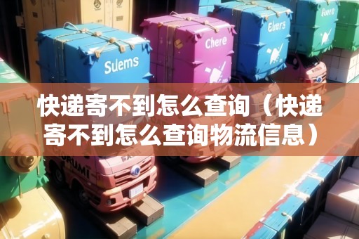 快遞寄不到怎么查詢（快遞寄不到怎么查詢物流信息）