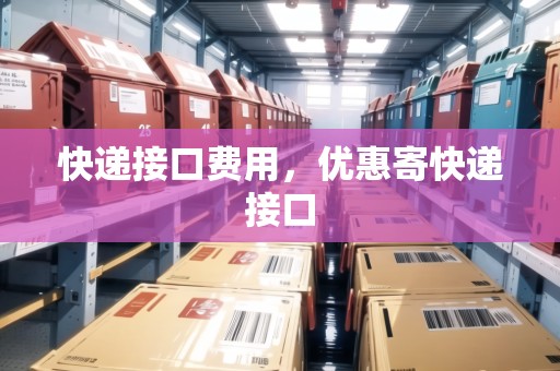 快遞接口費(fèi)用，優(yōu)惠寄快遞接口