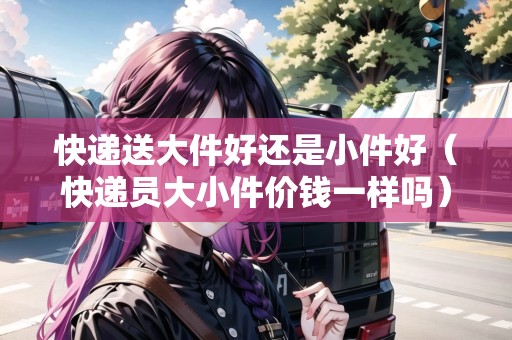 快遞送大件好還是小件好（快遞員大小件價錢一樣嗎）