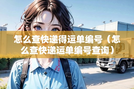 怎么查快遞得運單編號（怎么查快遞運單編號查詢）