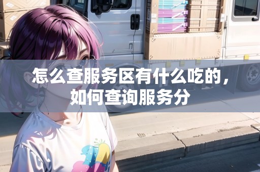 怎么查服務(wù)區(qū)有什么吃的，如何查詢服務(wù)分