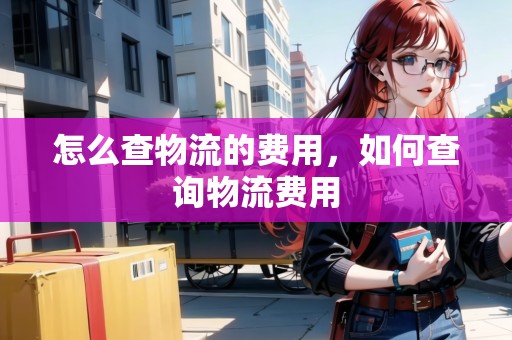 怎么查物流的費用，如何查詢物流費用