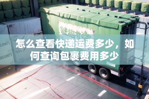 怎么查看快遞運(yùn)費(fèi)多少，如何查詢包裹費(fèi)用多少