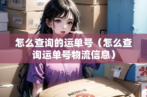 怎么查詢的運(yùn)單號(hào)（怎么查詢運(yùn)單號(hào)物流信息）