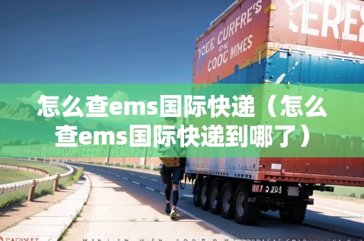 怎么查ems國際快遞（怎么查ems國際快遞到哪了）