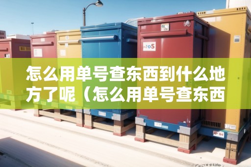 怎么用單號查東西到什么地方了呢（怎么用單號查東西到什么地方了呢英語）
