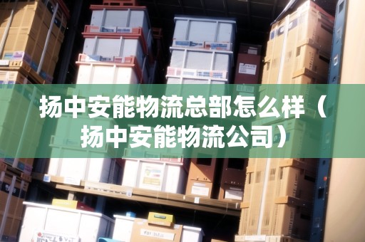 揚(yáng)中安能物流總部怎么樣（揚(yáng)中安能物流公司）