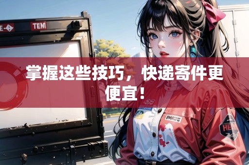 掌握這些技巧，快遞寄件更便宜！