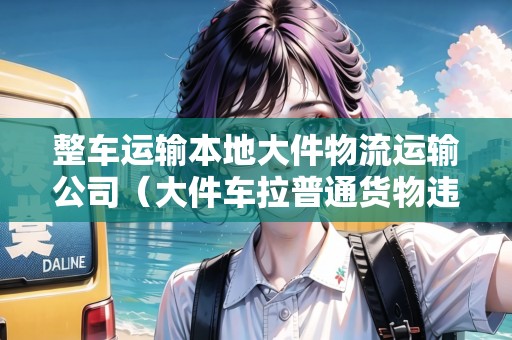 整車運輸本地大件物流運輸公司（大件車拉普通貨物違法嗎）
