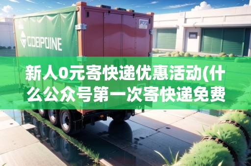 新人0元寄快遞優(yōu)惠活動(什么公眾號第一次寄快遞免費(fèi))