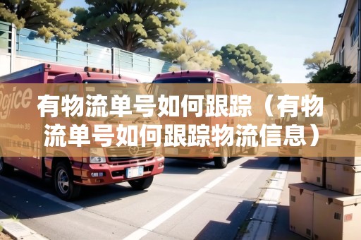 有物流單號如何跟蹤（有物流單號如何跟蹤物流信息）