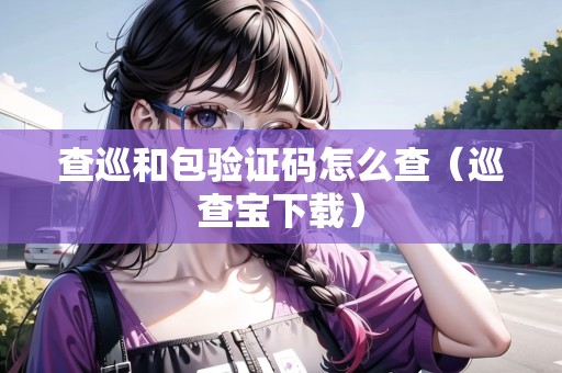 查巡和包驗(yàn)證碼怎么查（巡查寶下載）
