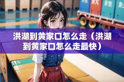 洪湖到黃家口怎么走（洪湖到黃家口怎么走最快）