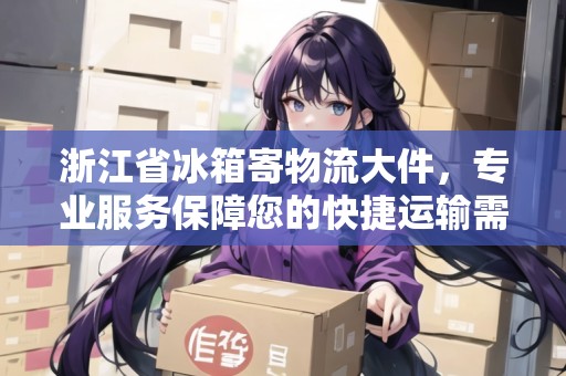 浙江省冰箱寄物流大件，專業(yè)服務保障您的快捷運輸需求