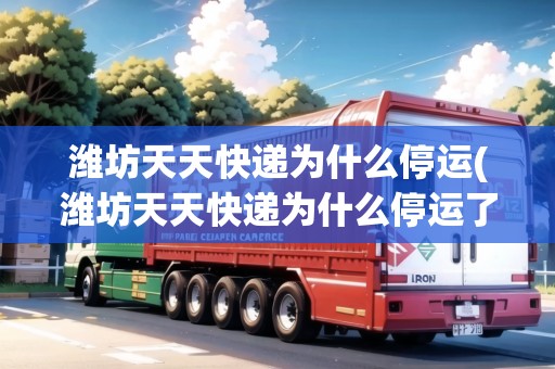 濰坊天天快遞為什么停運(濰坊天天快遞為什么停運了)